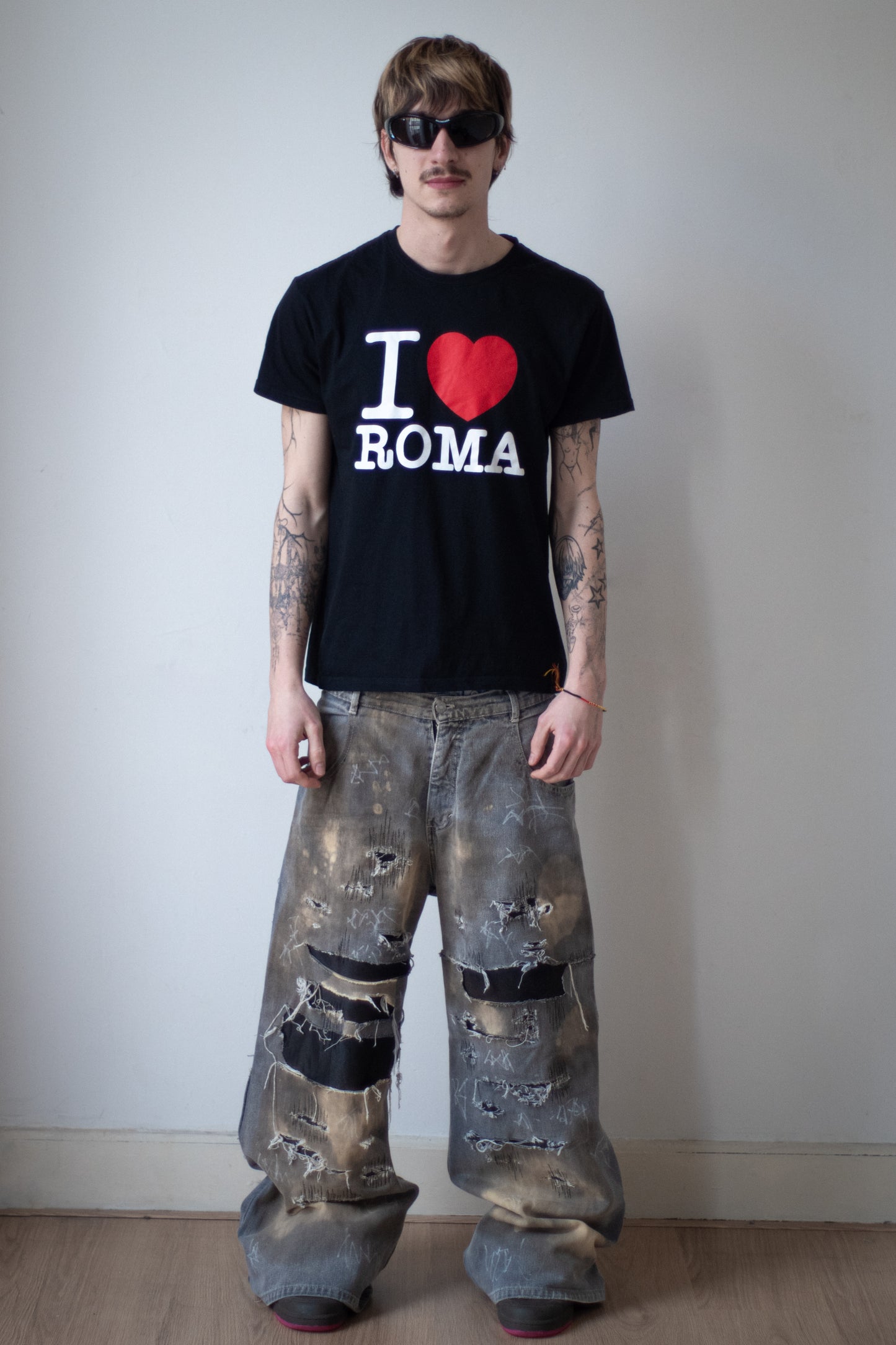 Scribble Baggy Denim
