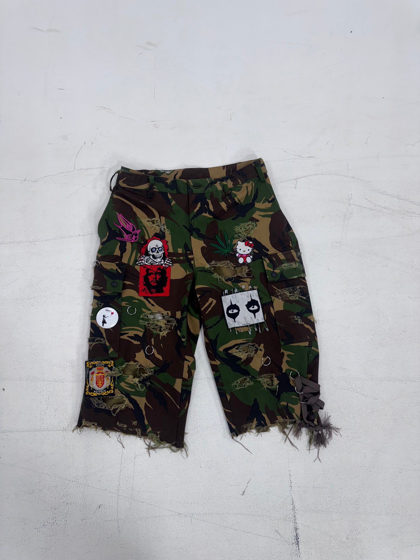 Patchwork Camo Shorts