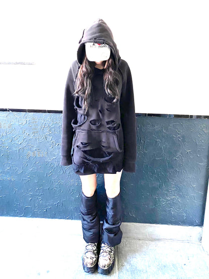 Destroyed Lace Hoodie