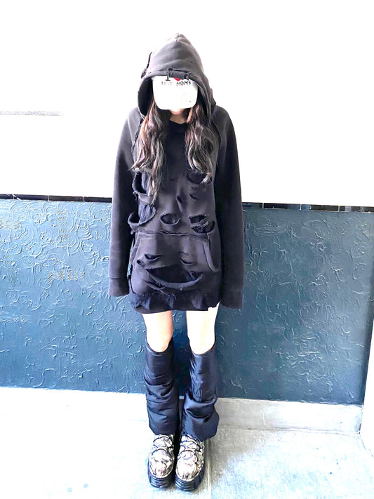 Destroyed Lace Hoodie