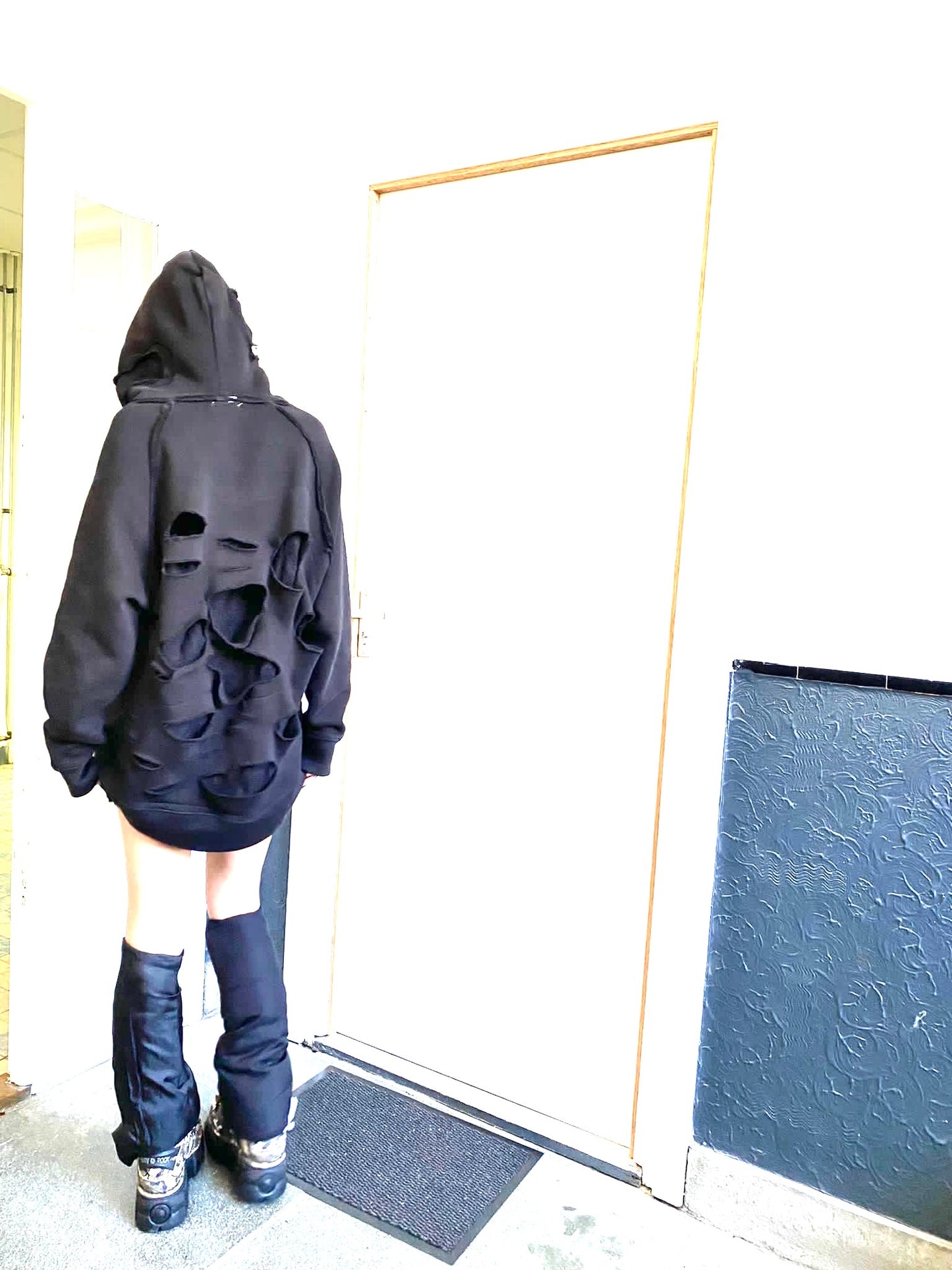 Destroyed Lace Hoodie