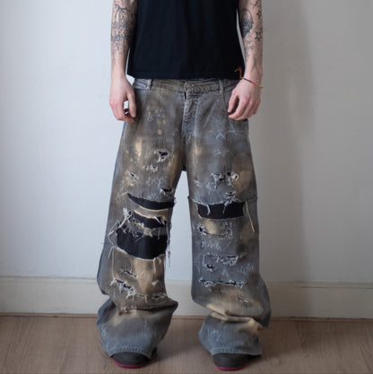 Scribble Baggy Denim