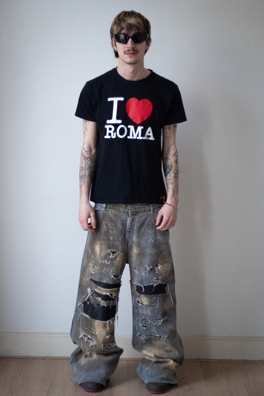 Scribble Baggy Denim