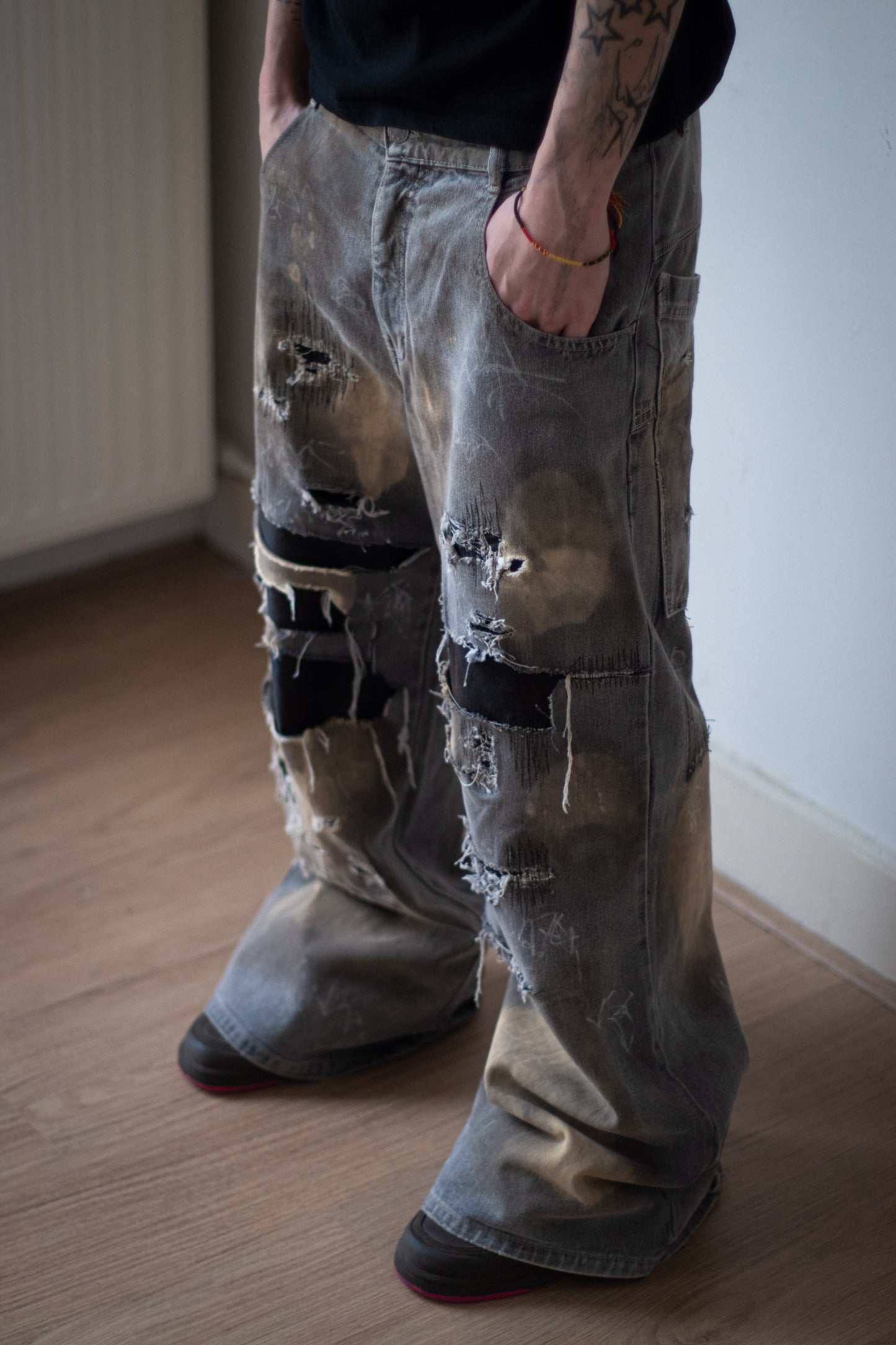 Scribble Baggy Denim