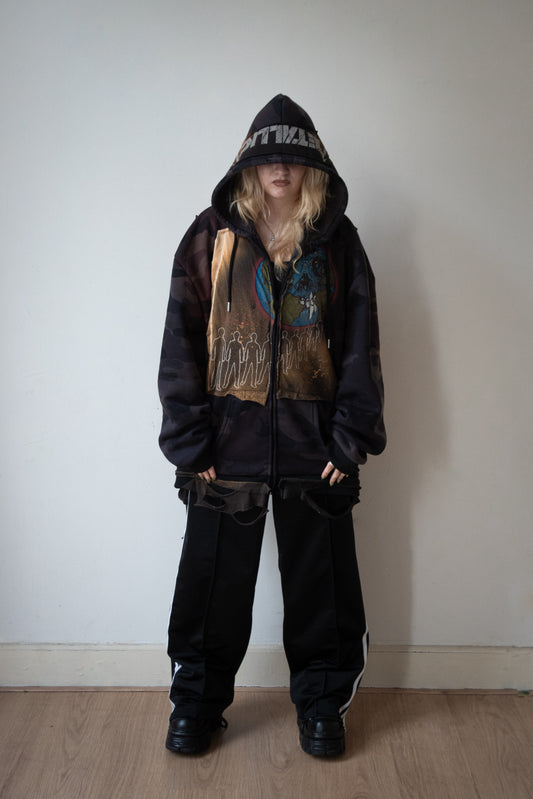 Oversize Patched Hoodie