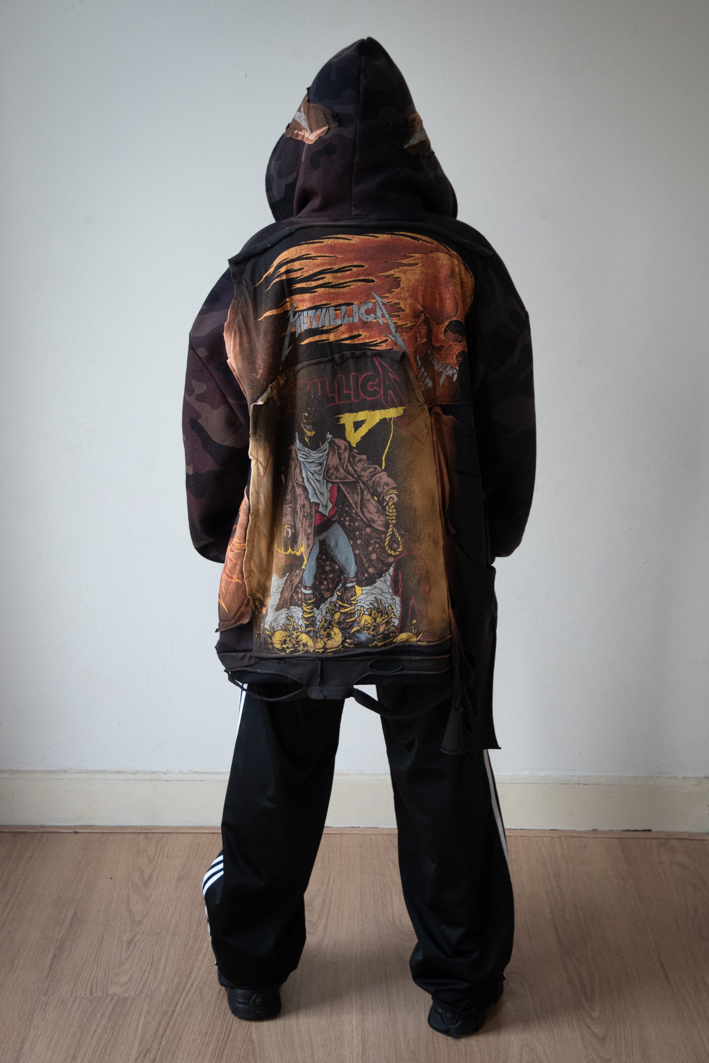 Oversize Patched Hoodie