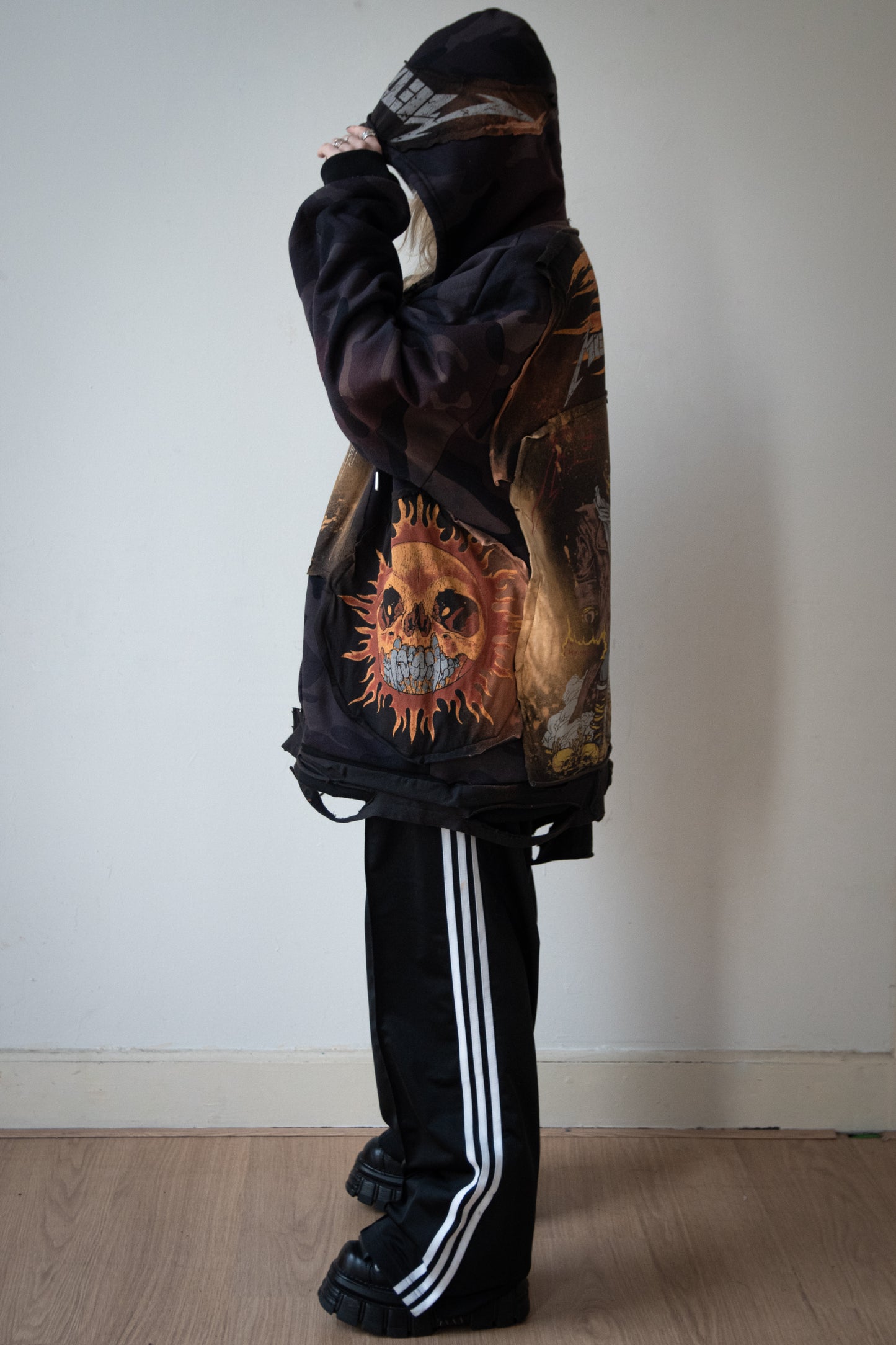 Oversize Patched Hoodie