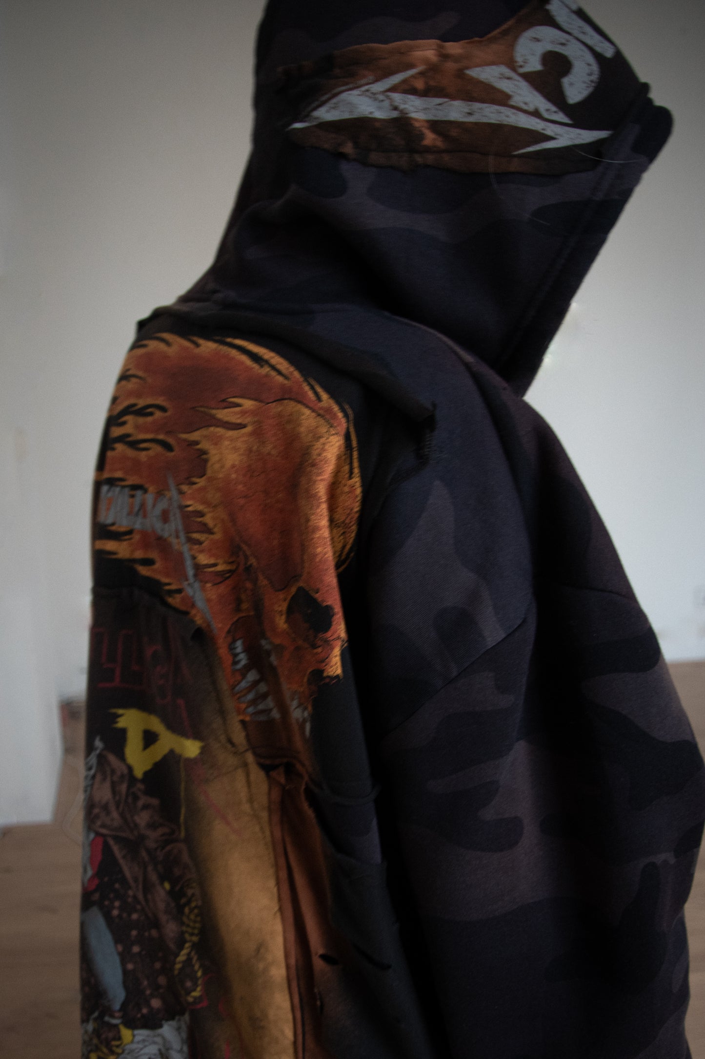 Oversize Patched Hoodie
