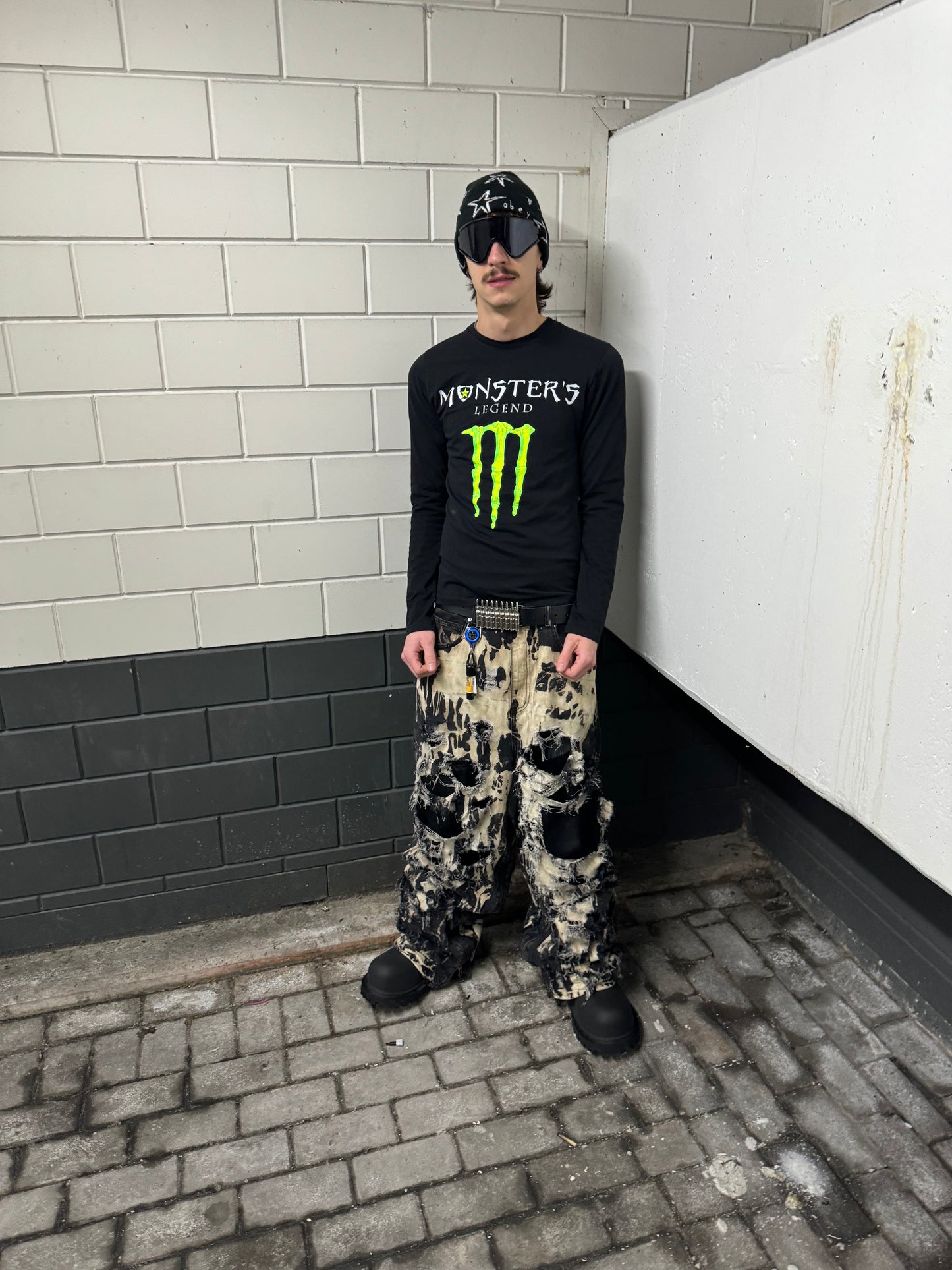 Bleached Destroyed Denim
