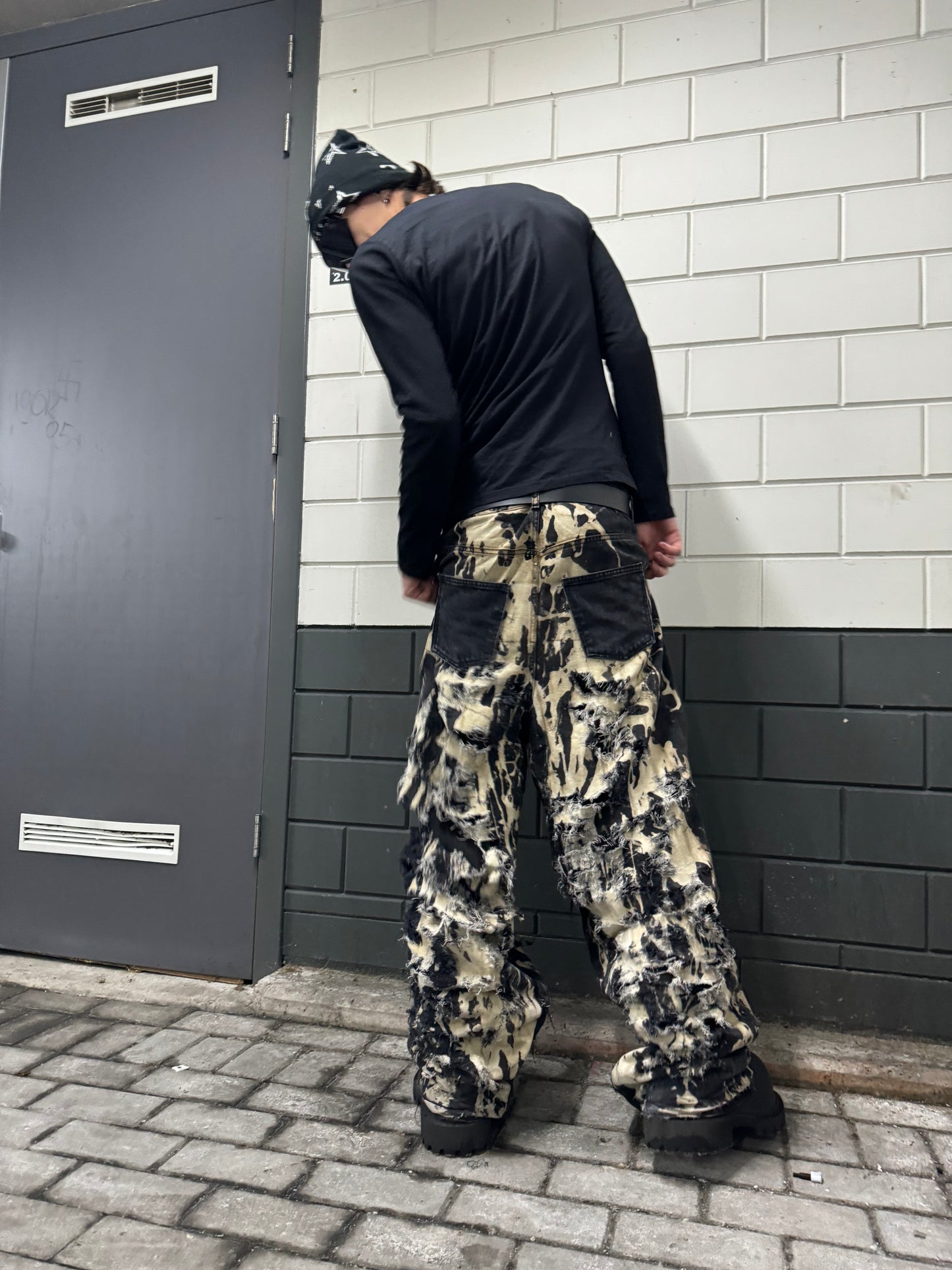 Bleached Destroyed Denim