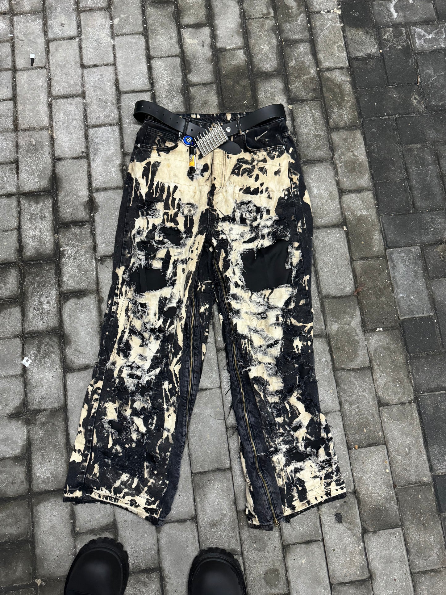 Bleached Destroyed Denim