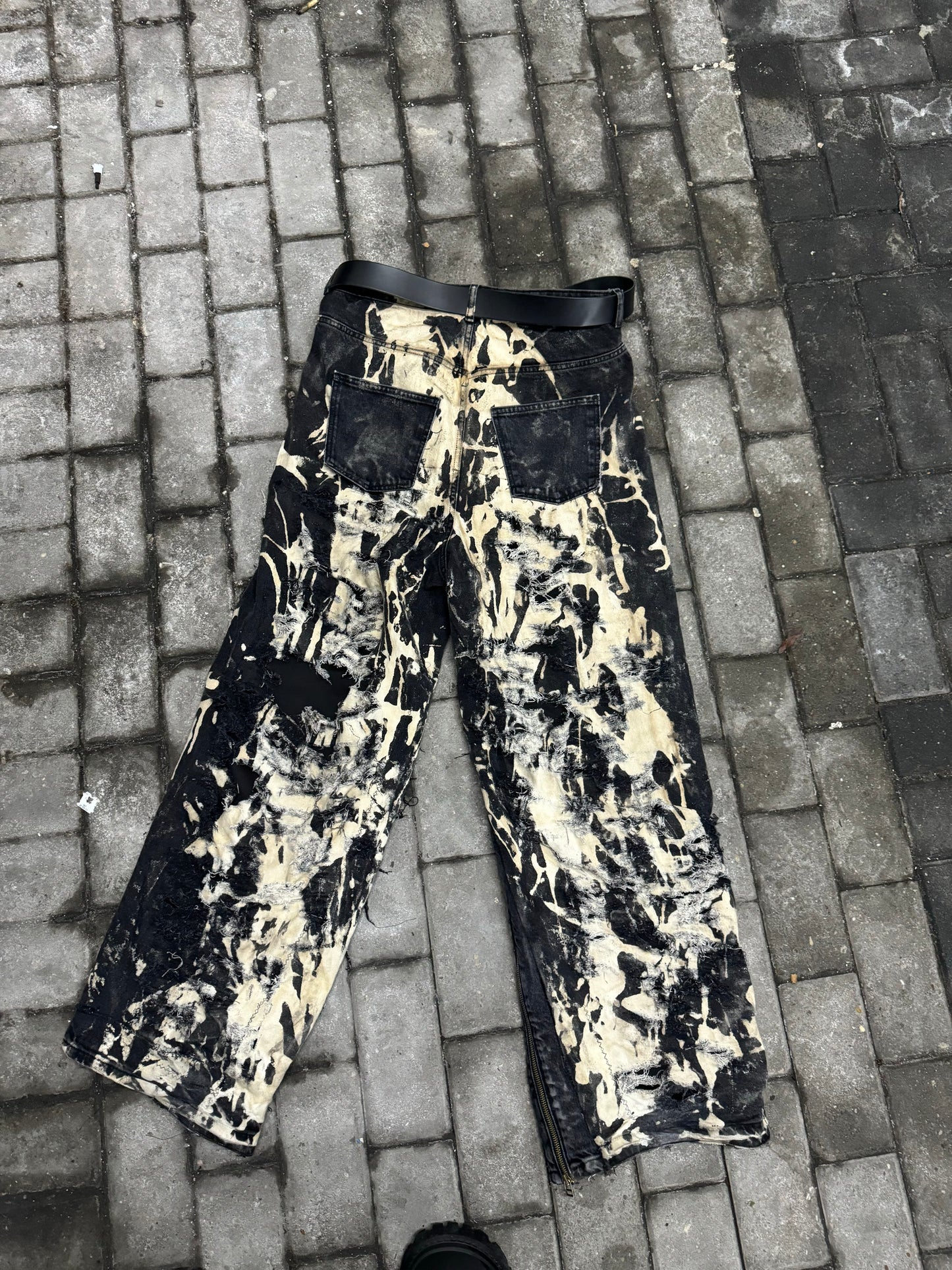 Bleached Destroyed Denim