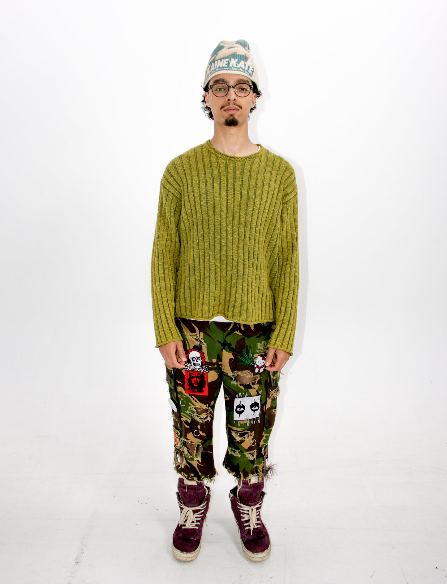 Patchwork Camo Shorts