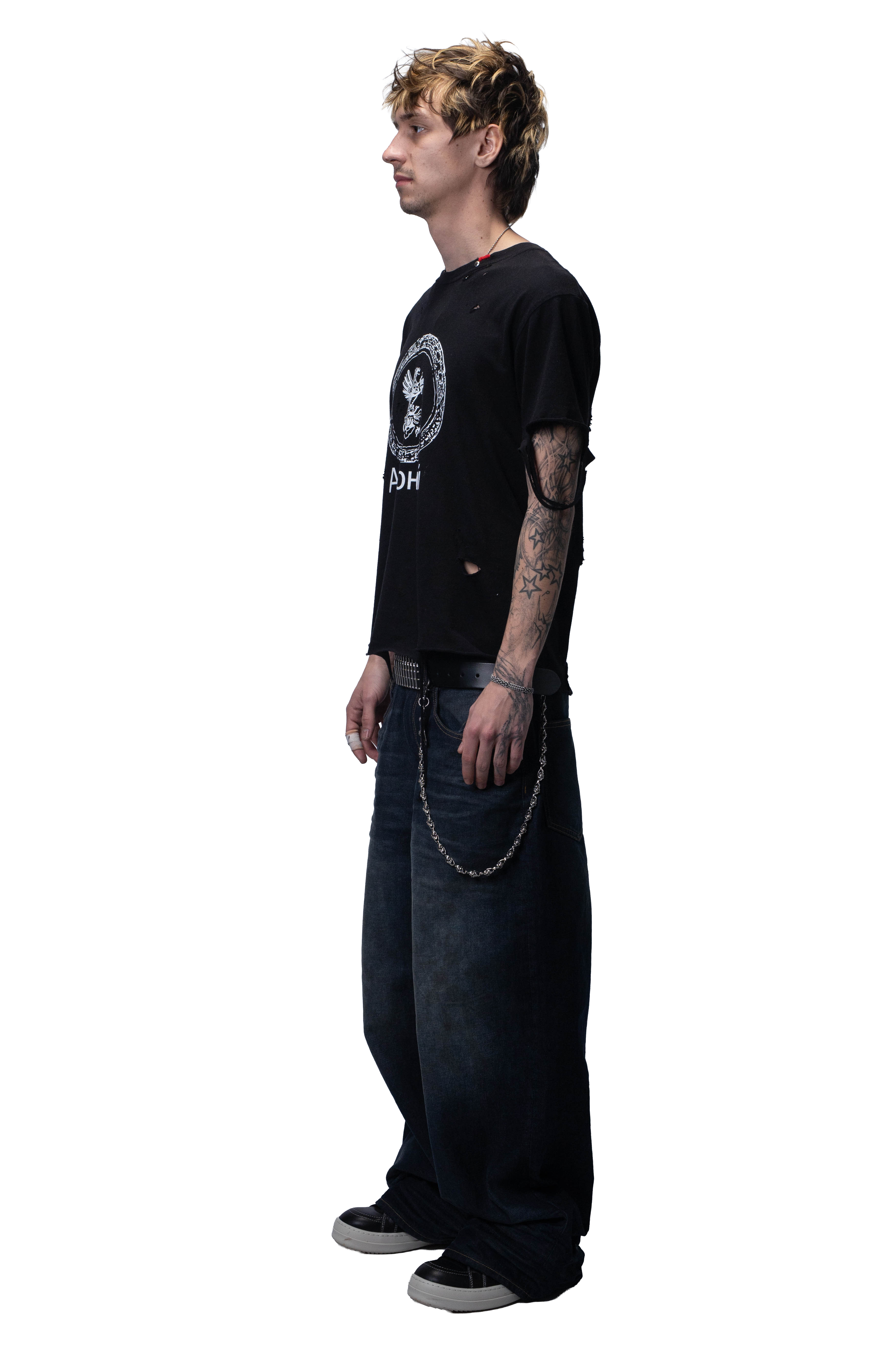 Agony T-shirt black (distressed)